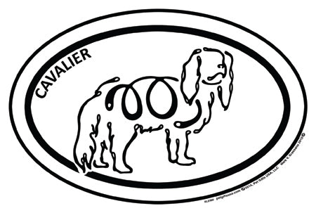 Cavalier King Charles K-Lines Euro Style Tattoo Magnets