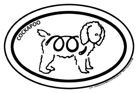 Cockapoo K-Lines Euro Style Tattoo Magnets