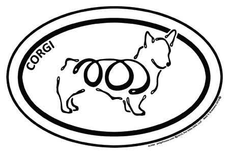 Corgi K-Lines Euro Style Tattoo Magnets