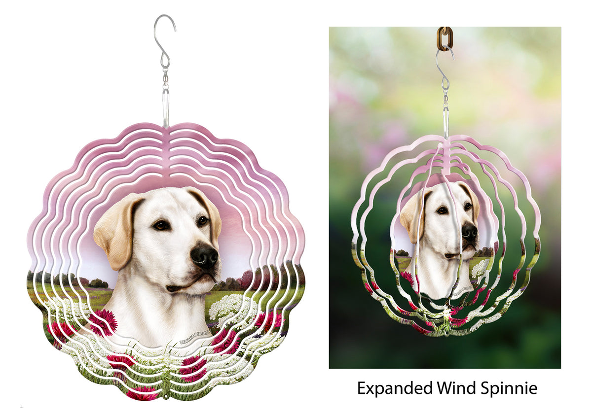 Labrador Retriever White American Wind Spinner