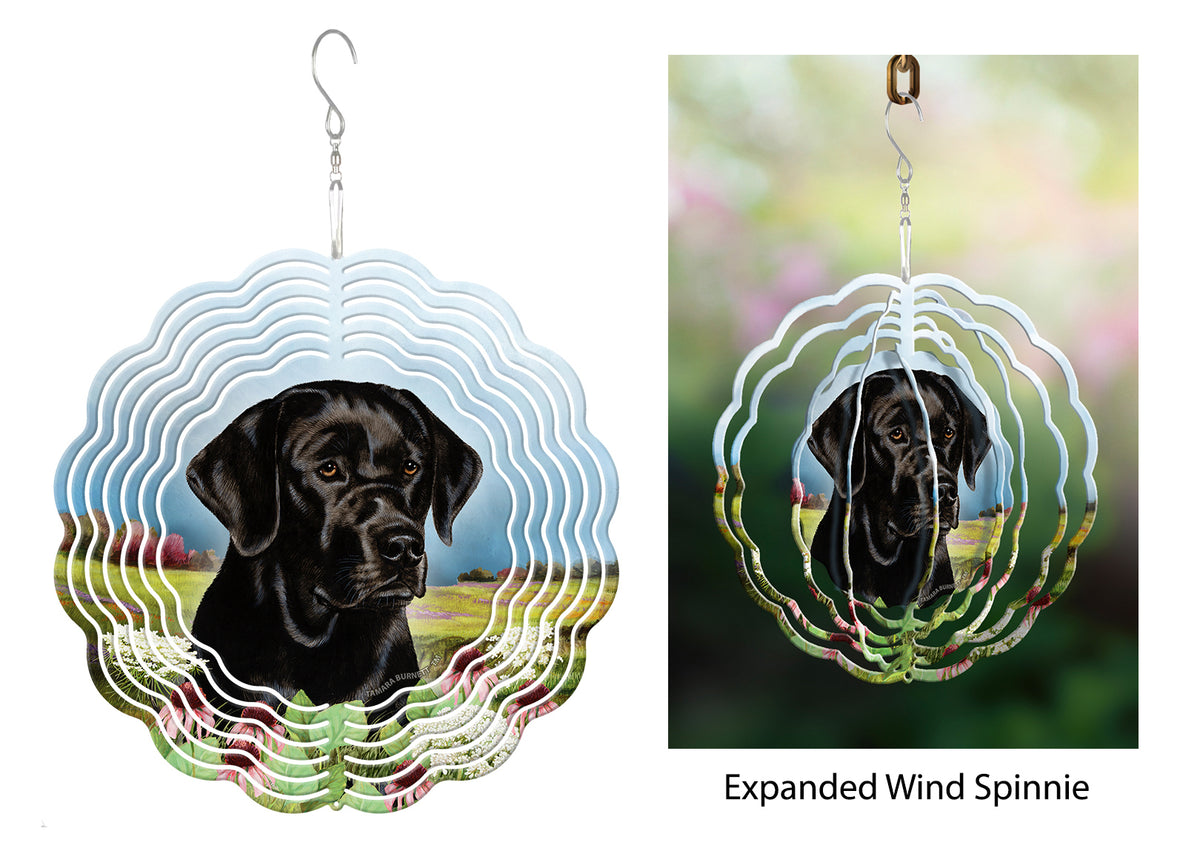Labrador Retriever Black English Wind Spinner