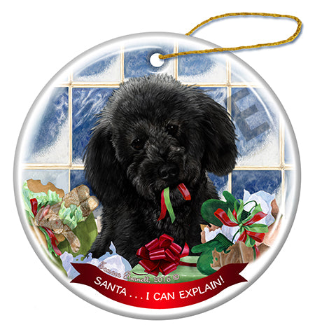 Labradoodle - Santa I Can Explain Ornament