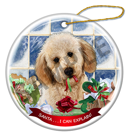 Labradoodle Yellow Ornament