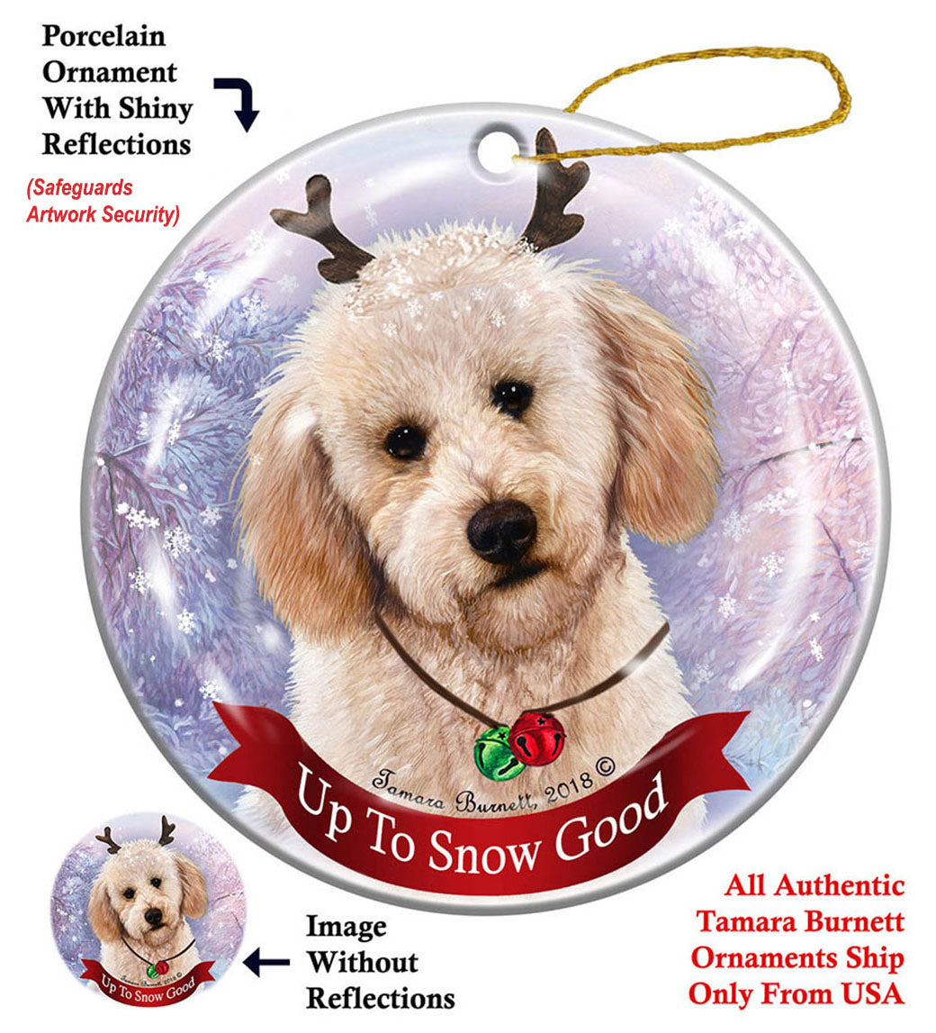 Labradoodle Yellow Ornament