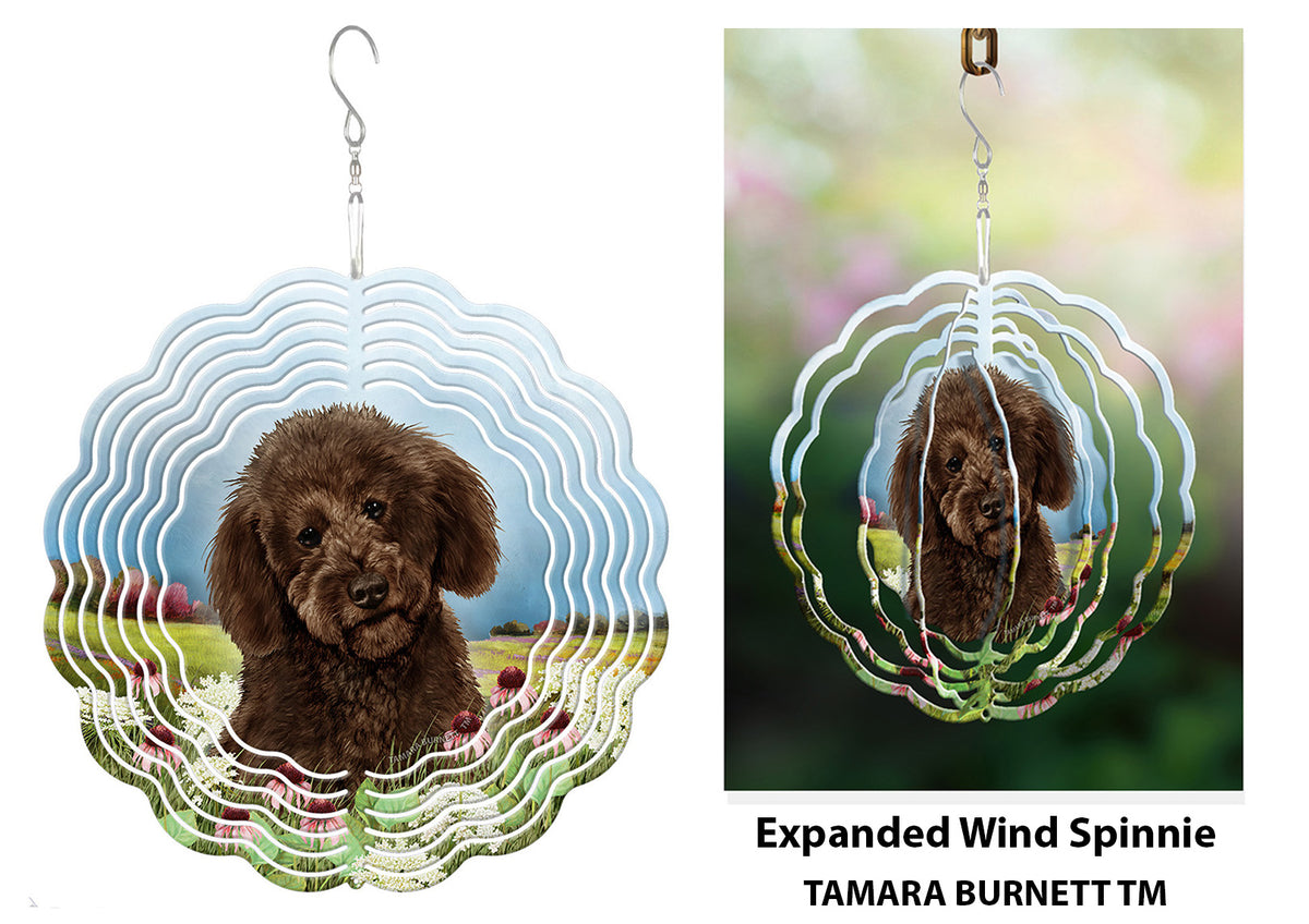 Labradoodle Chocolate Wind Spinner