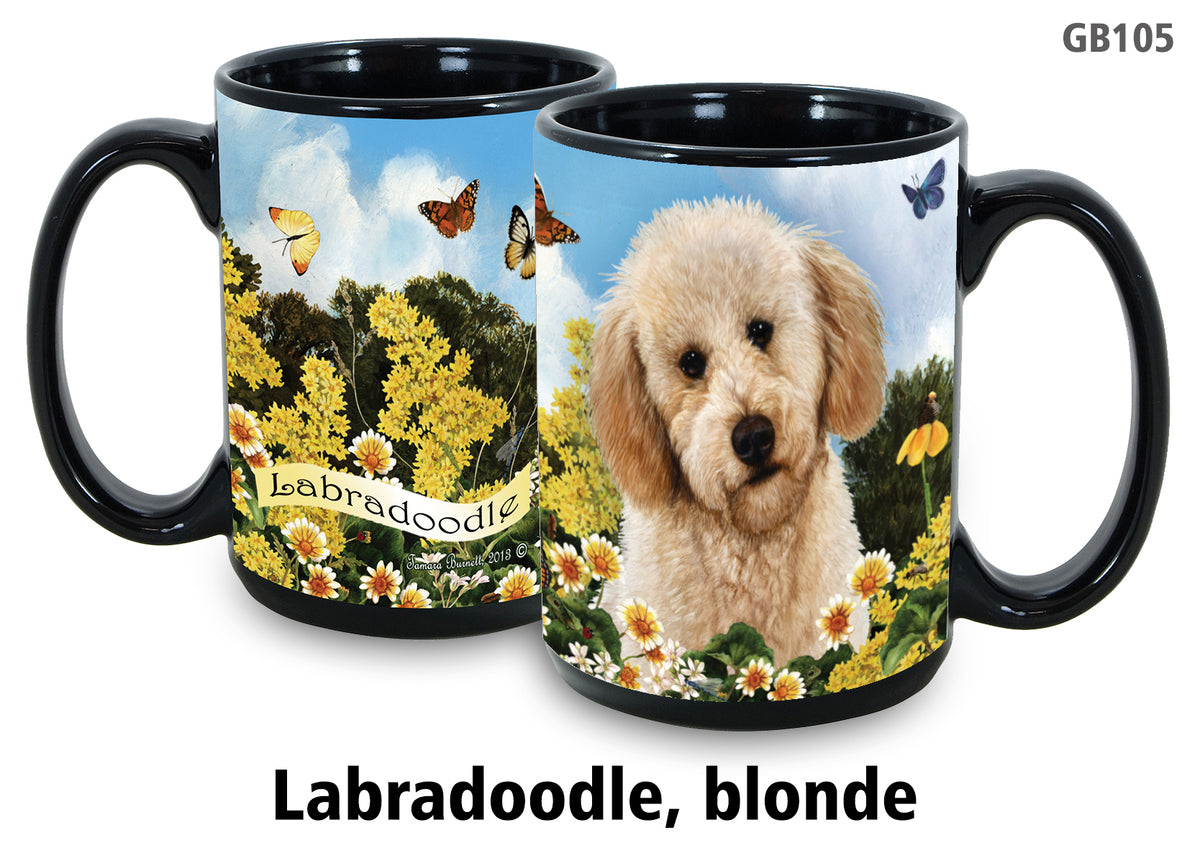 Labradoodle Blonde - Garden Party Fun Mug 15 oz