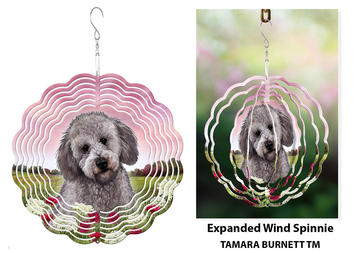 Labradoodle Grey Wind Spinner
