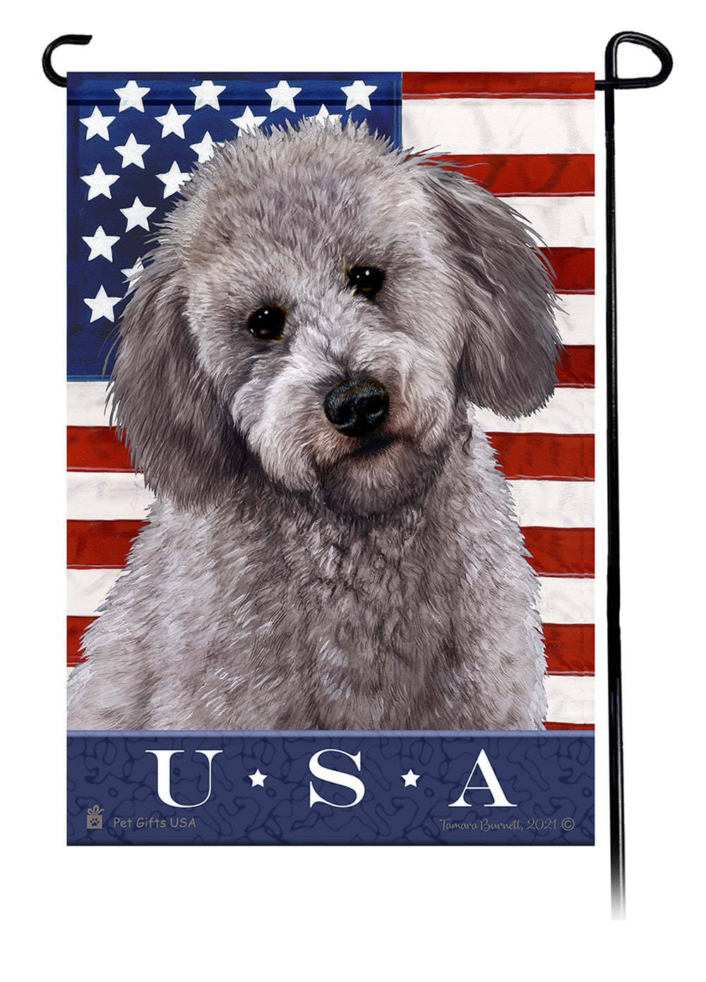 Labradoodle True Blue - Garden Flag