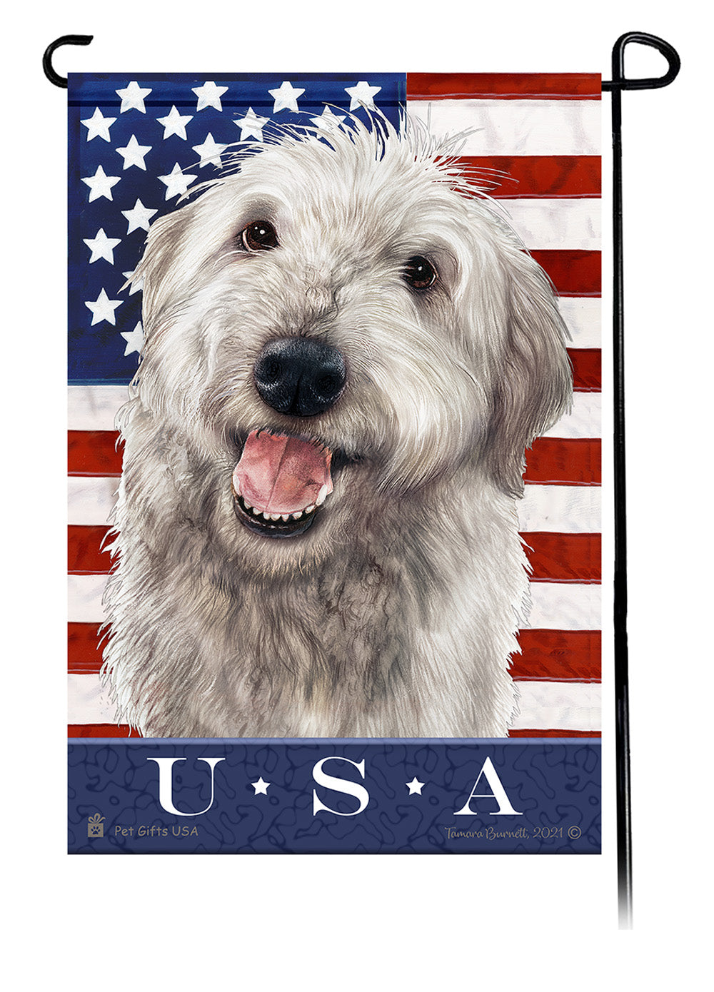 Labradoodle True Blue - Garden Flag