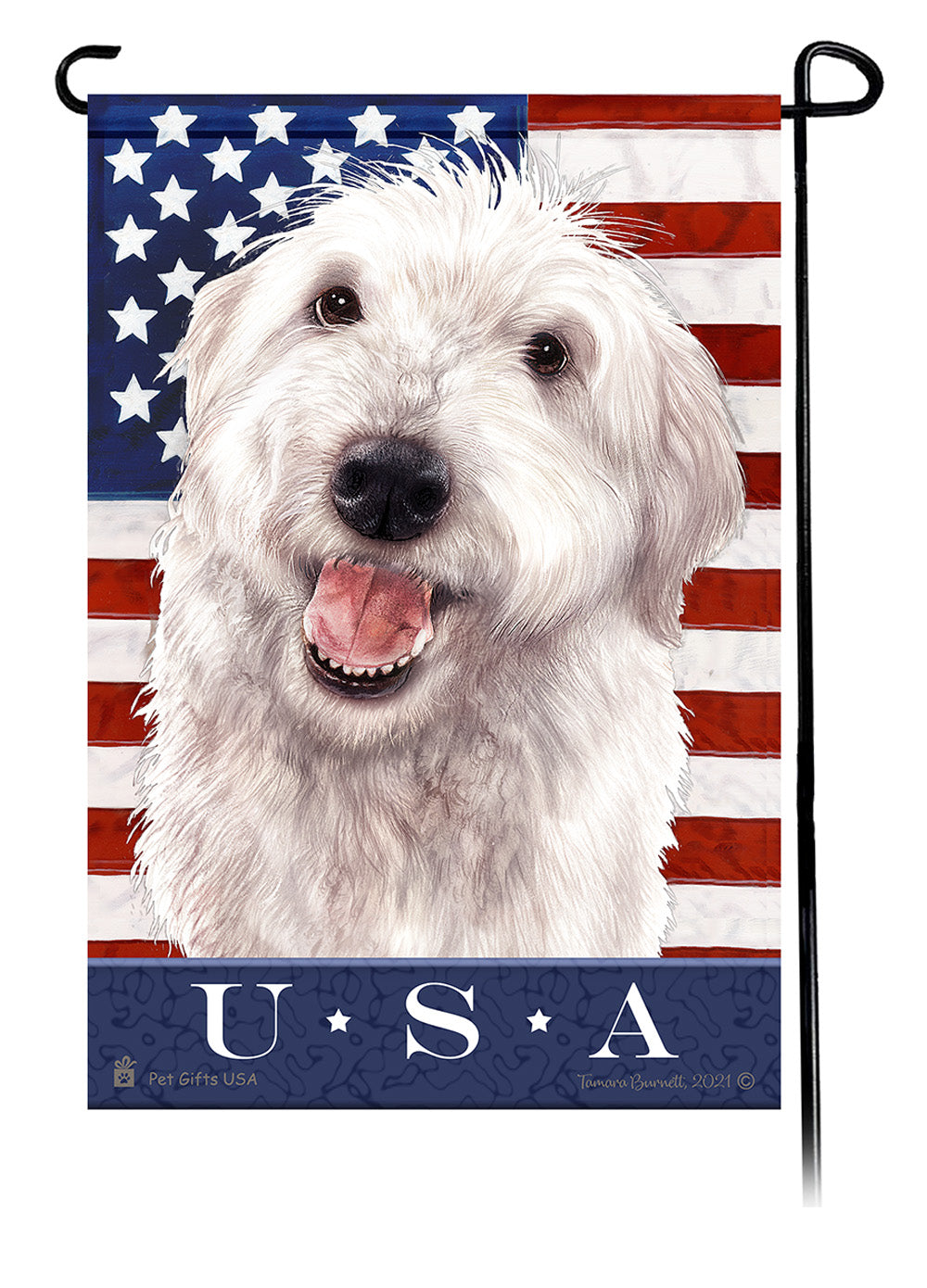 Labradoodle True Blue - Garden Flag