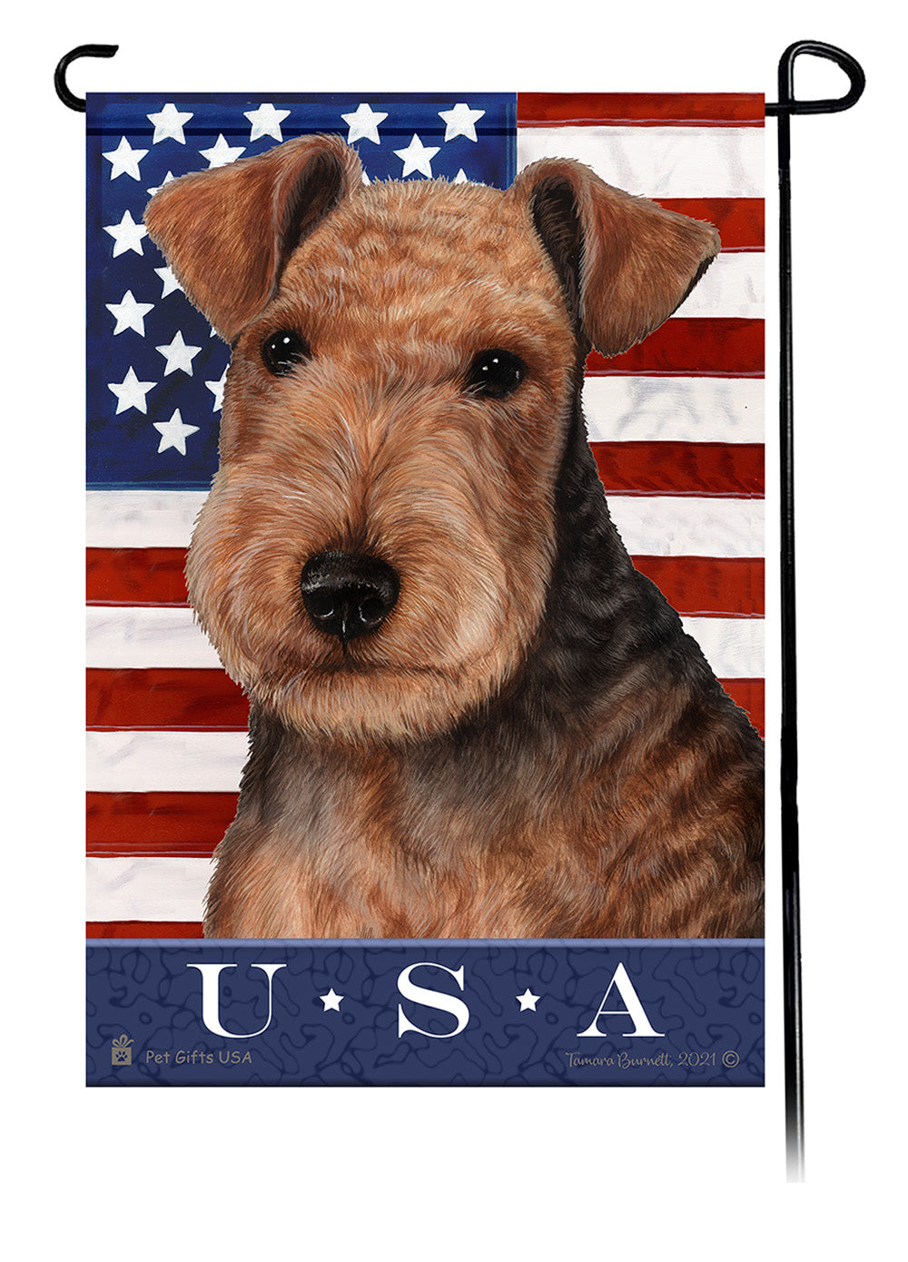 Lakeland Terrier True Blue Garden Flags