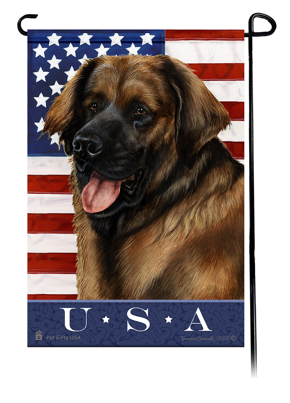 Leonberger True Blue Garden Flags