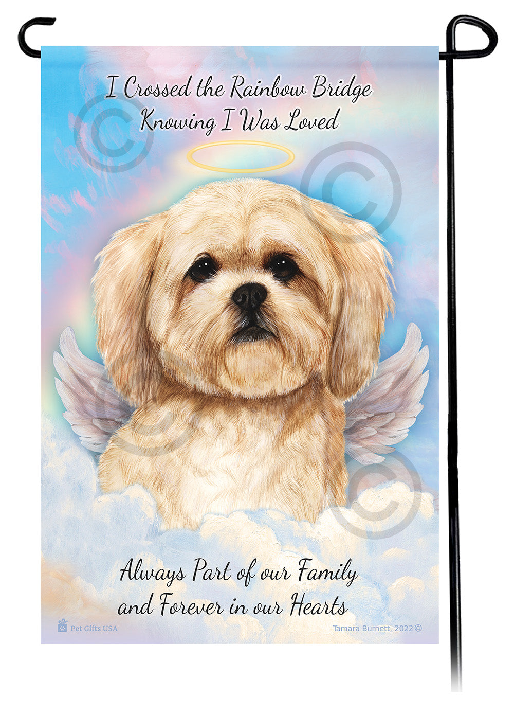 Lhasa Apso Memorial Garden Flags