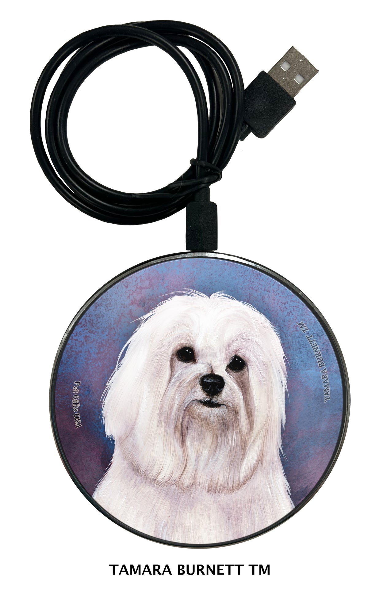 Maltese Show Cut (Adult) Zoomies Wireless Charger