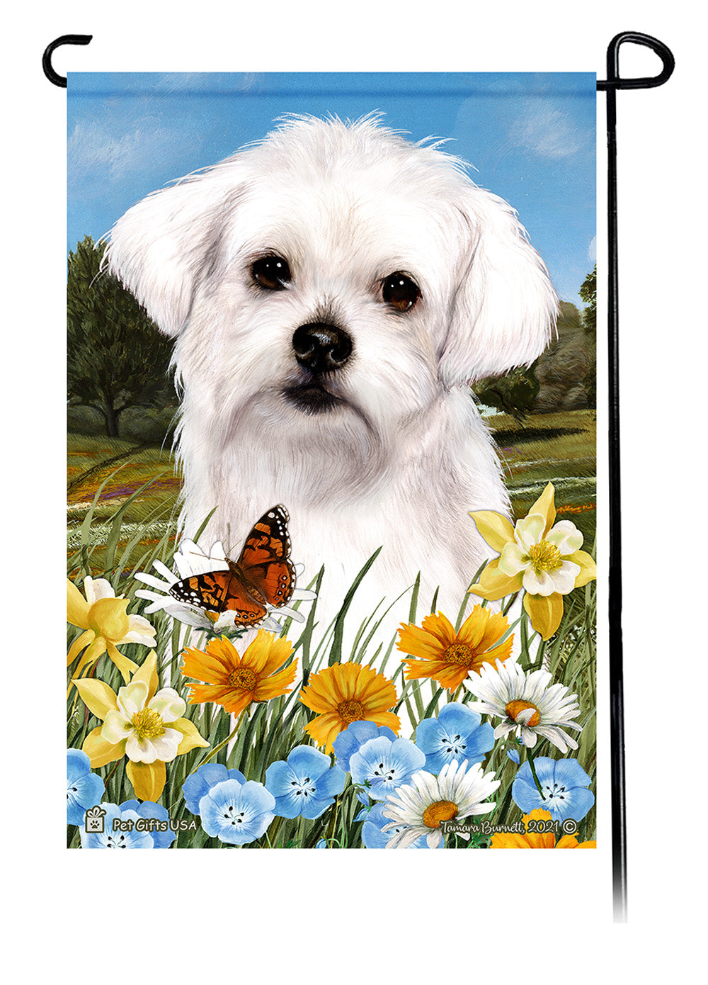 Maltese Summer Flowers - Garden Flag