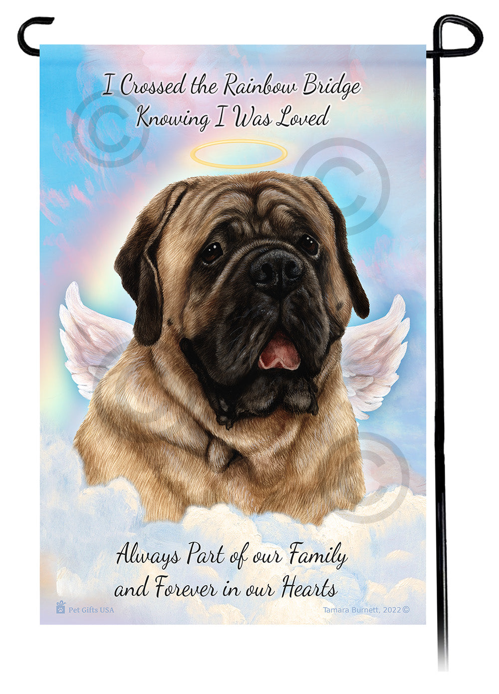 Mastiff Memorial Garden Flags