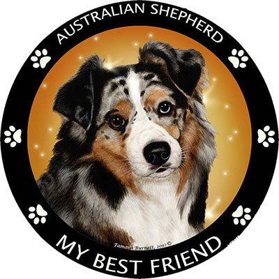 Australian Shepherd My Best Friend Magnets