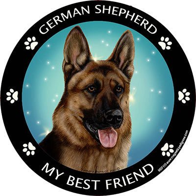 German Shepherd My Best Friend Magnets
