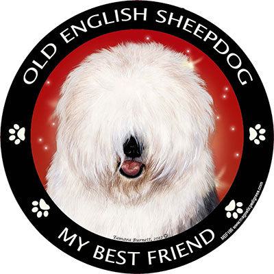 Old English Sheepdog My Best Friend Magnets