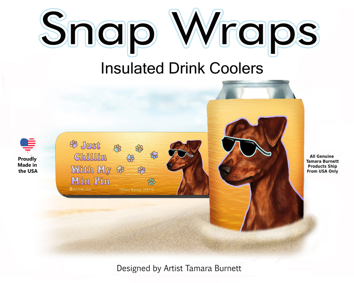 Miniature Pinscher Red Uncropped Snap Wrap Cozy