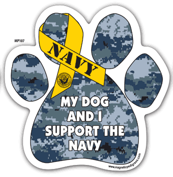 Military Paw Shaped Magnets