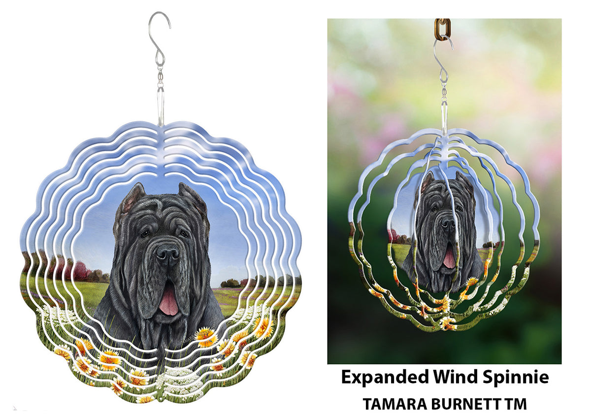 Neapolitan Mastiff Blue Cropped Wind Spinner