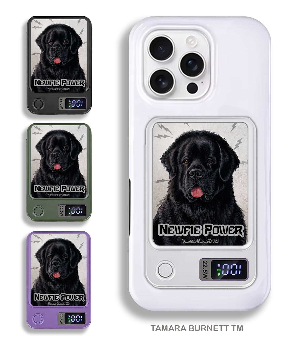 Newfoundland Black Phone Bank Wireless Charger