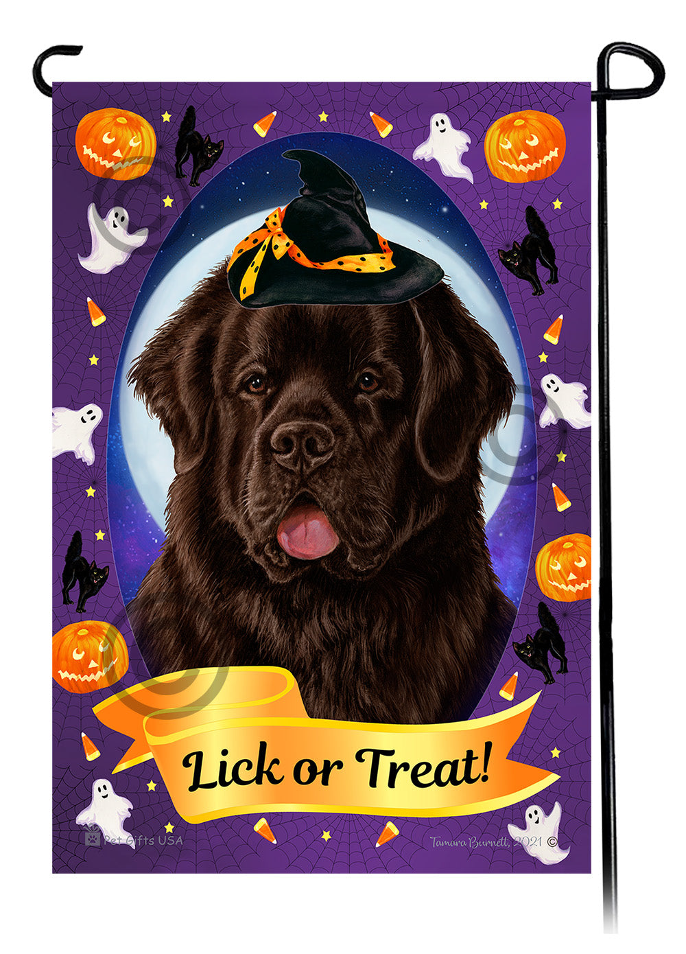 Newfoundland Halloween Howls - Garden Flag