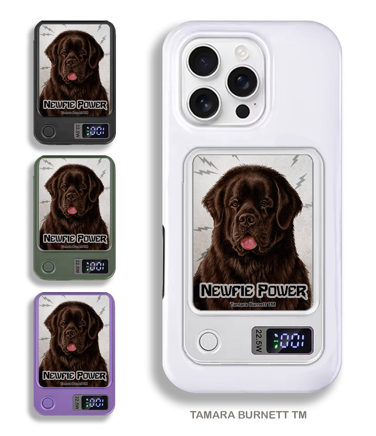 Newfoundland Chocolate Phone Bank Wireless Charger