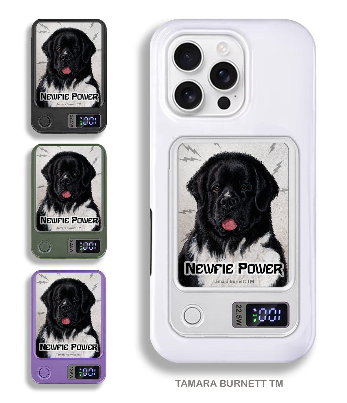 Newfoundland Landseer Phone Bank Wireless Charger