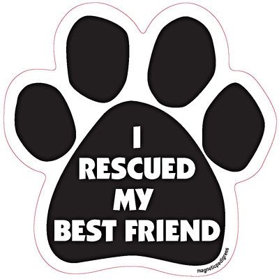 Rescue Paw Shaped Magnets