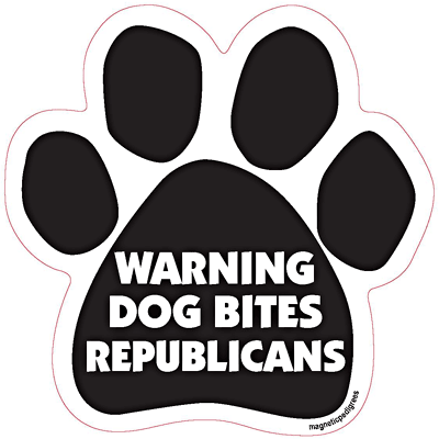 Political Paw Shaped Magnets
