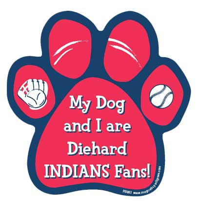 Baseball Diehard Paw Shaped Magnets