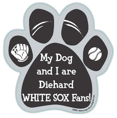 Baseball Diehard Paw Shaped Magnets