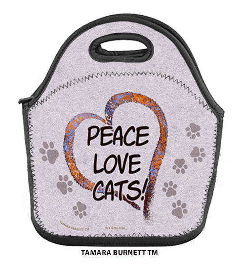 Peace Love Cats - Lunch Bag