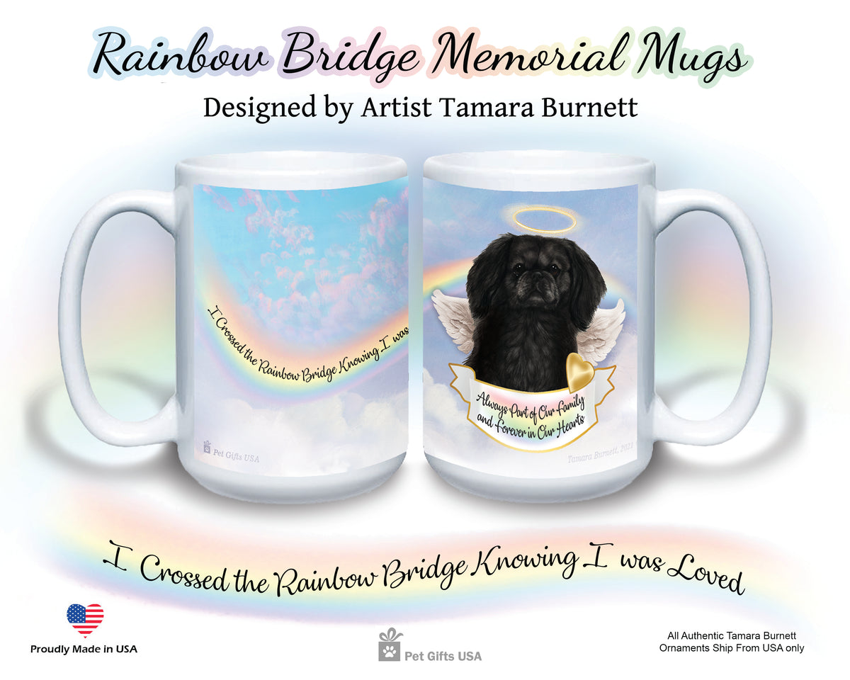 Pekingese Black Memorial Mug 15 oz