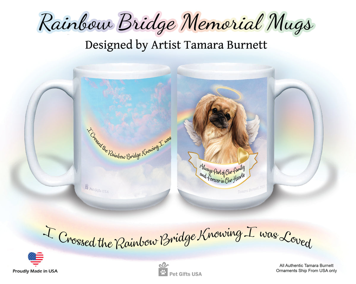 Pekingese Fawn Sable Memorial Mug 15 oz