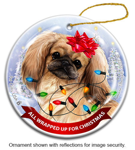 Pekingese Rainbow Bridge Memorial Ornament