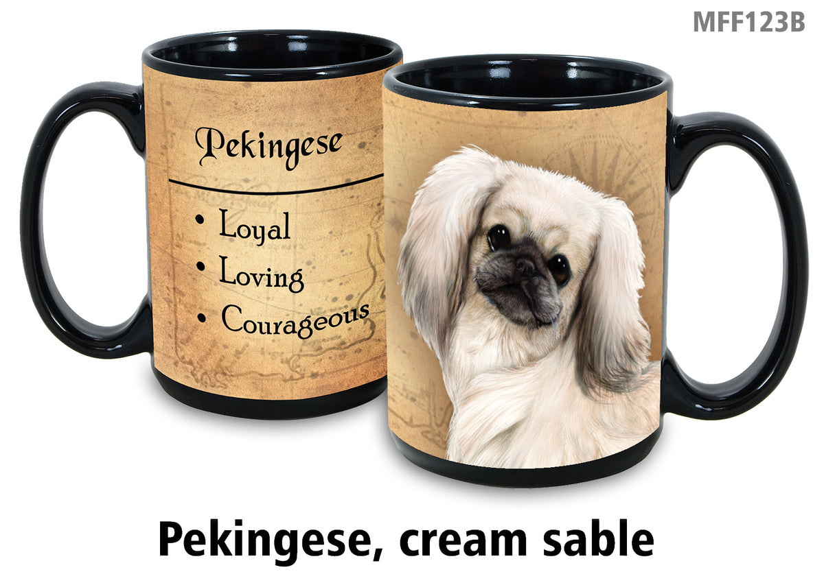 Pekingese White - My Faithful Friends Mug 15 oz
