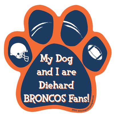 Football Diehard Paw Shaped Magnets