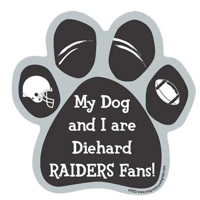 Football Diehard Paw Shaped Magnets