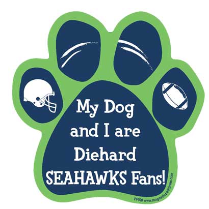 Football Diehard Paw Shaped Magnets