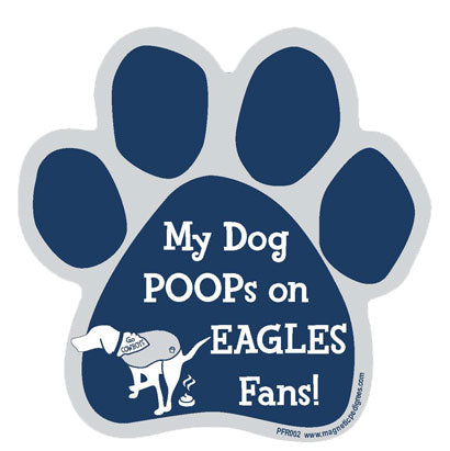 Football Rival Paw Shaped Magnets