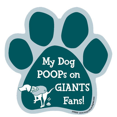 Football Rival Paw Shaped Magnets