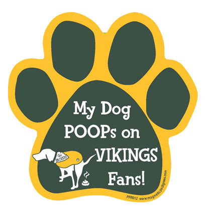 Football Rival Paw Shaped Magnets
