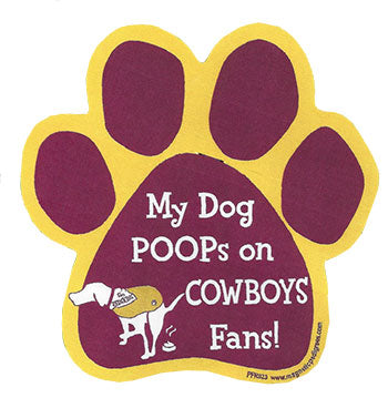 Football Rival Paw Shaped Magnets