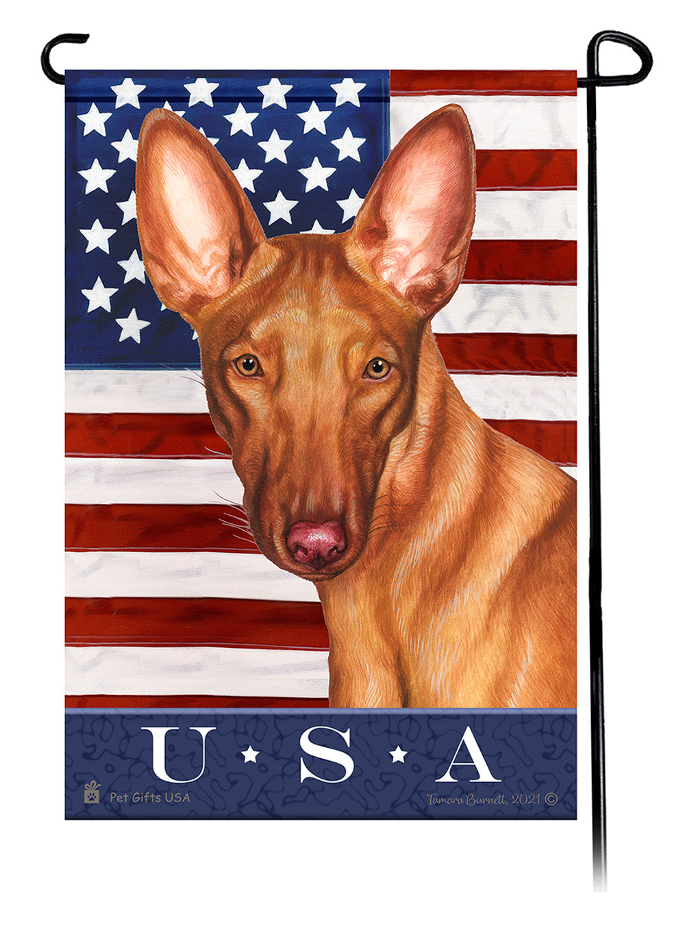 Pharaoh Hound True Blue Garden Flags