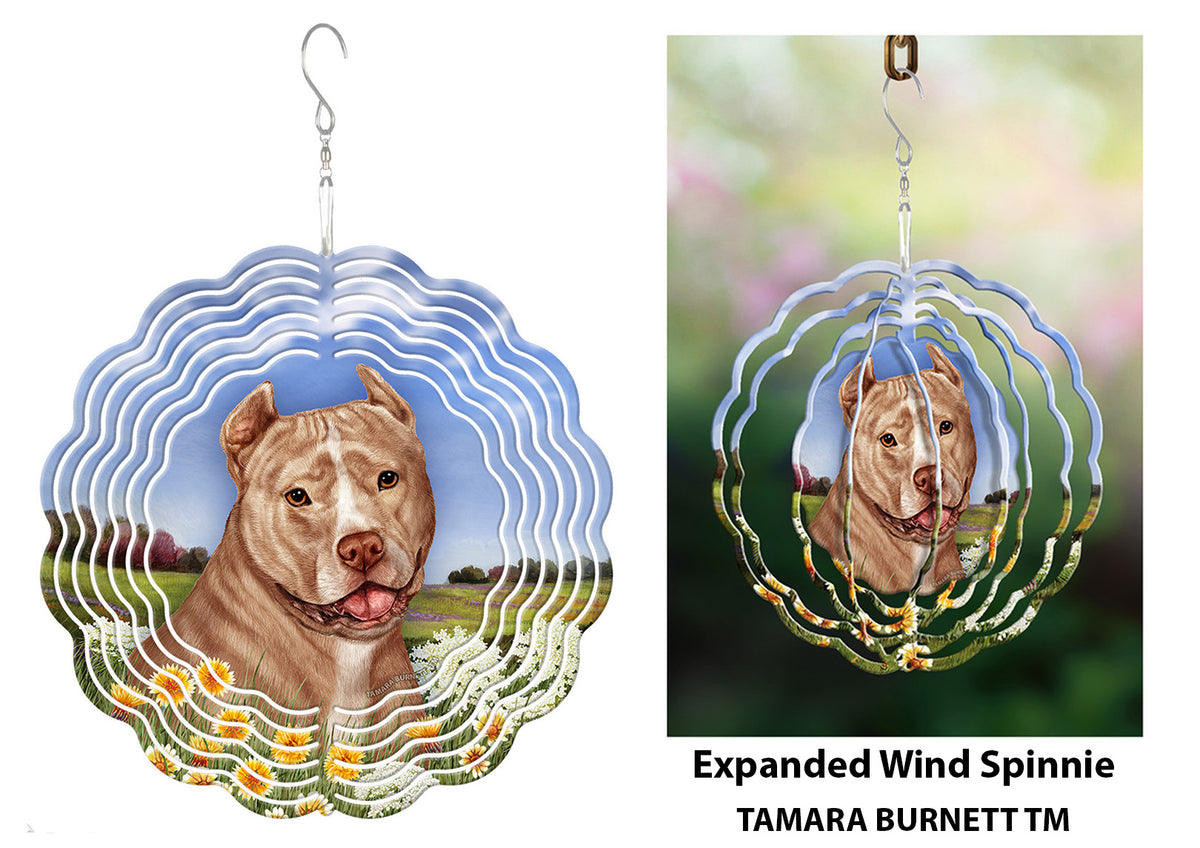 Pit Bull Cream and White Cropped Wind Spinner