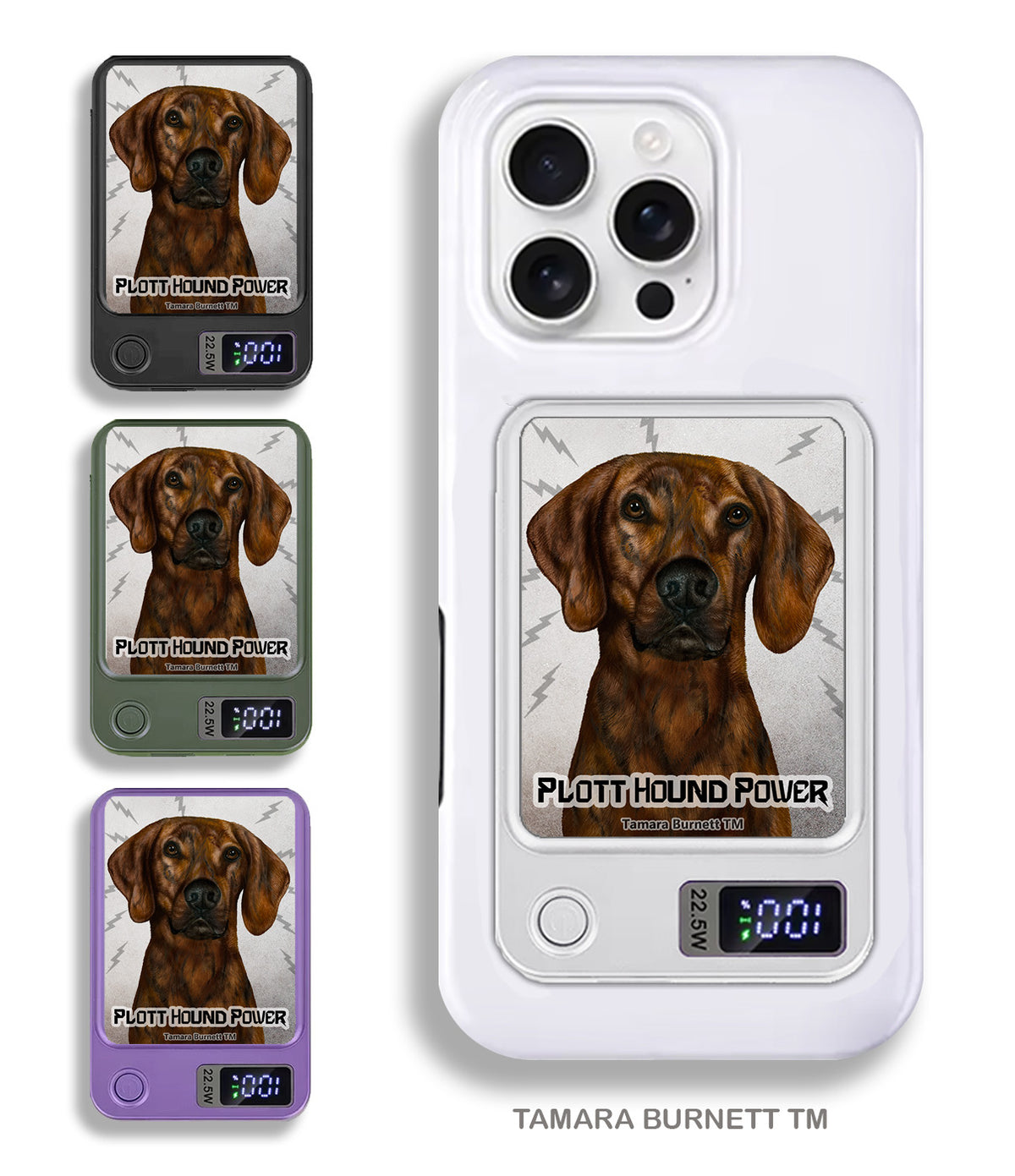 Plott Hound Brindle Phone Bank Wireless Charger