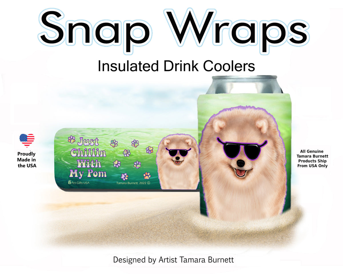 Pomeranian Cream Snap Wrap Cozy